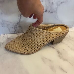Dolce Vita Beige Woven Mules